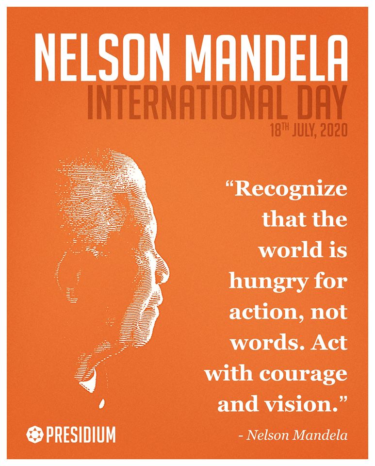 LET’S PROMOTE THE IDEALS REPRESENTED BY NELSON MANDELA!